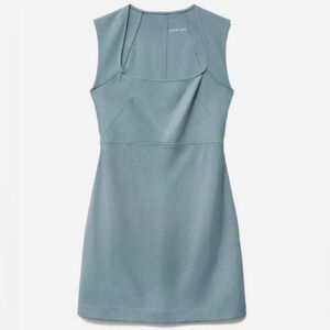 Everlane The 90s Mini Dress Size M Cap Sleeve Olive Green Casual Comfort Preppy